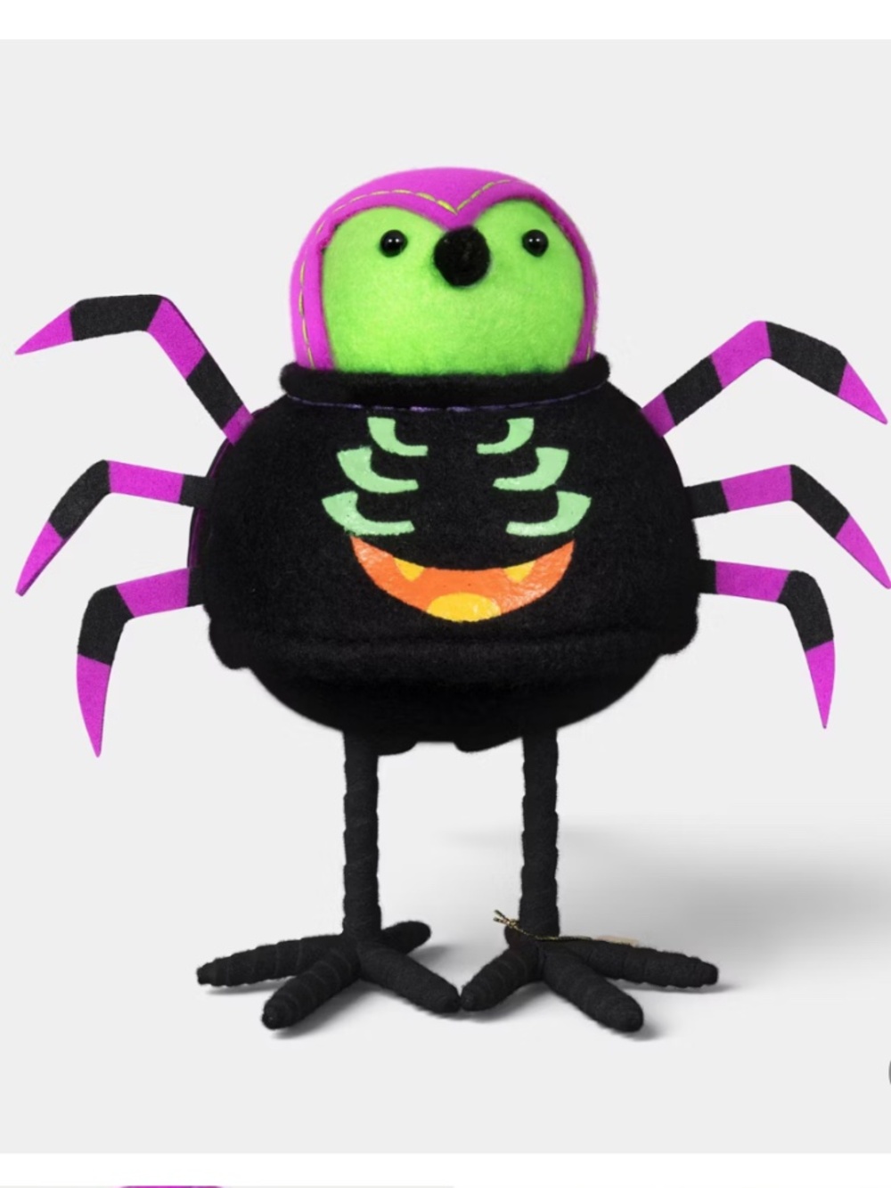 2026 Featherly Friends™ 'Crawsly' Spider Bird Fabric Table Top Decorative Accent